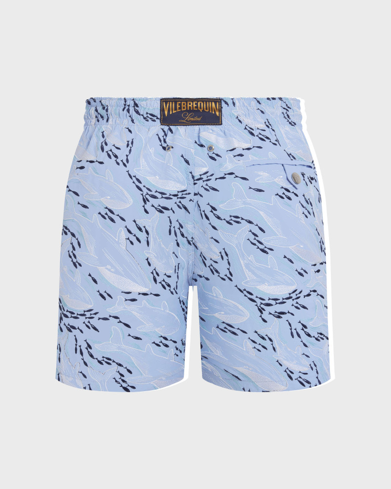 MEN EMBROIDERED SWIM TRUNKS WHALES OFFSET - LIMITED EDITION 5