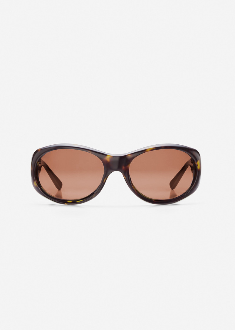 Round sunglasses in brown 1