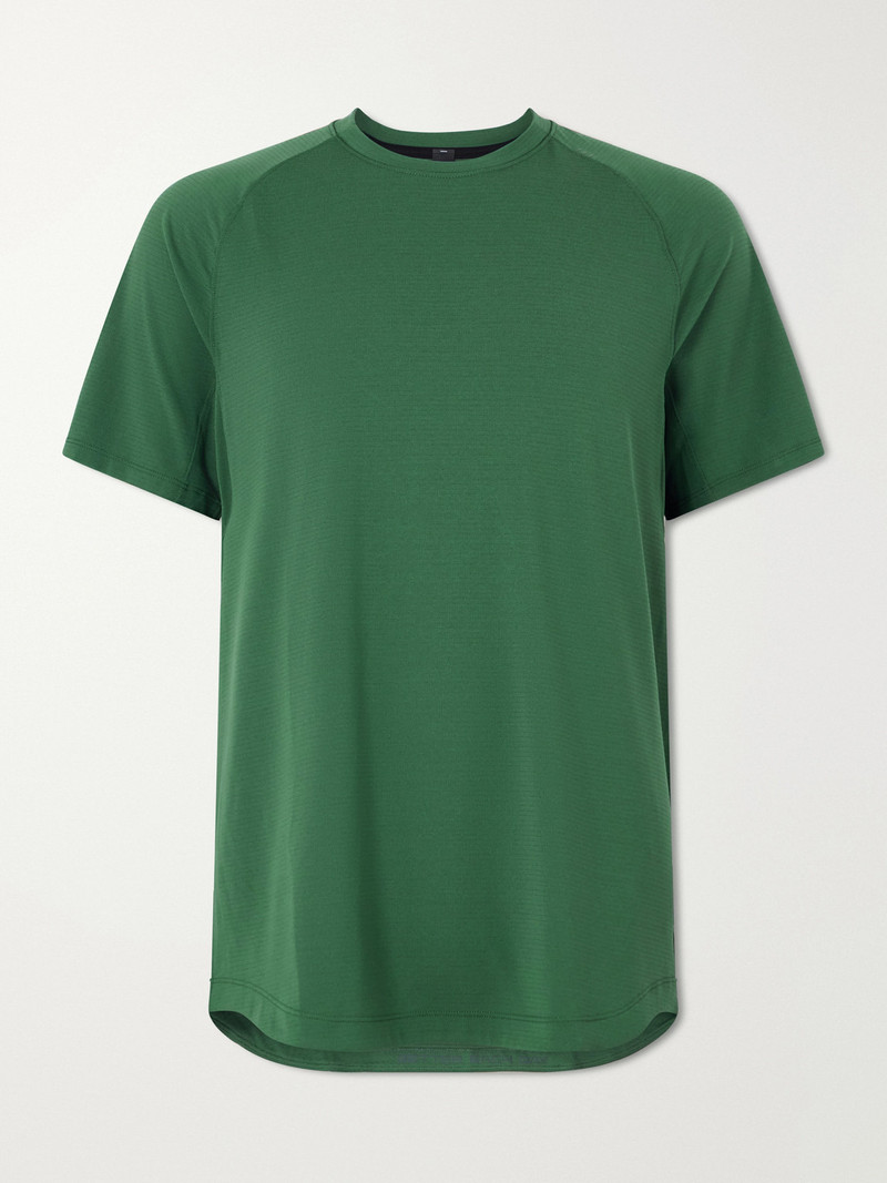 License to Train Striped Stretch Recycled-Jersey T-Shirt 1