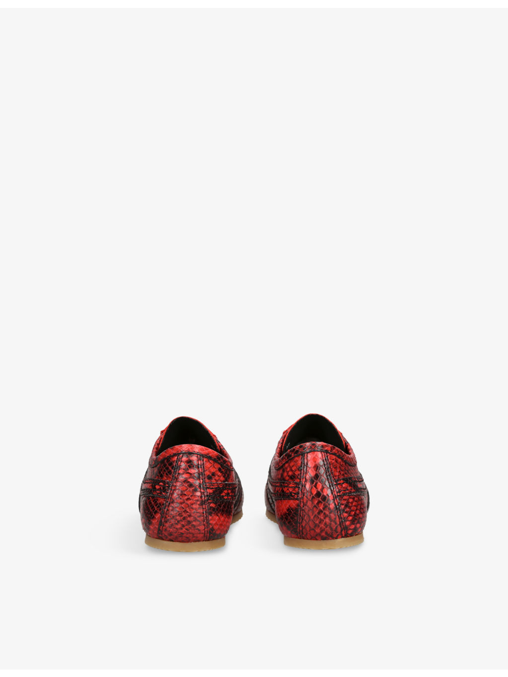 Dustin Snake-Print Leather Low-Top Trainers - 4