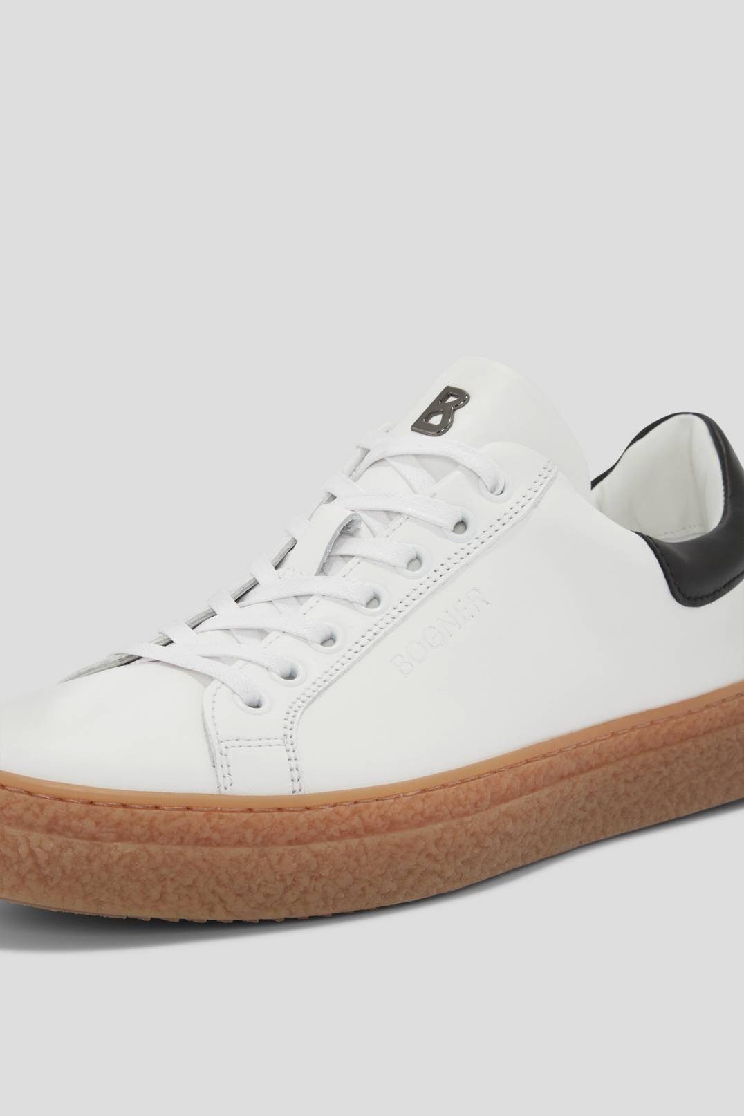 CLEVELAND SNEAKERS IN WHITE/BROWN - 4