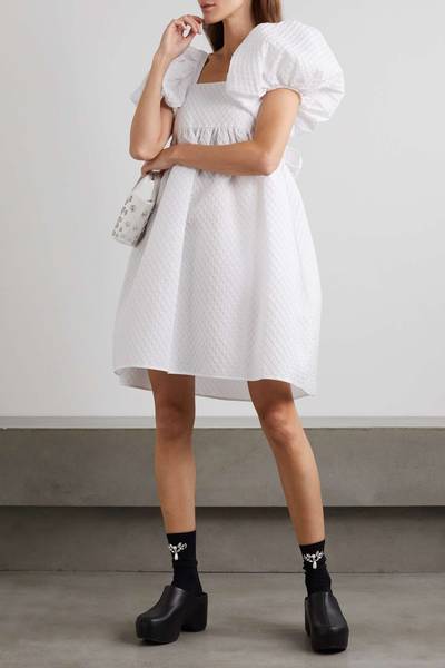 CECILIE BAHNSEN Tilde cotton-blend cloqué mini dress outlook
