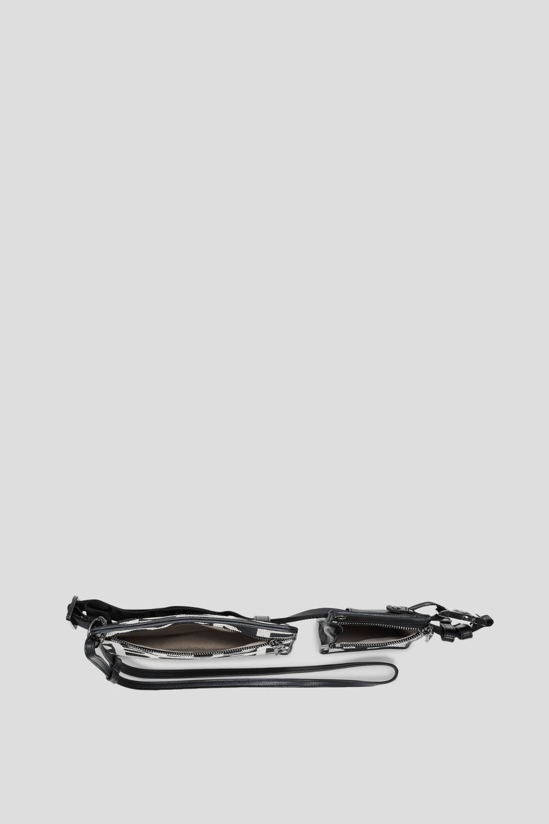 PANY ALISAR MULTIPOCKET BELT BAG IN BLACK/WHITE - 4