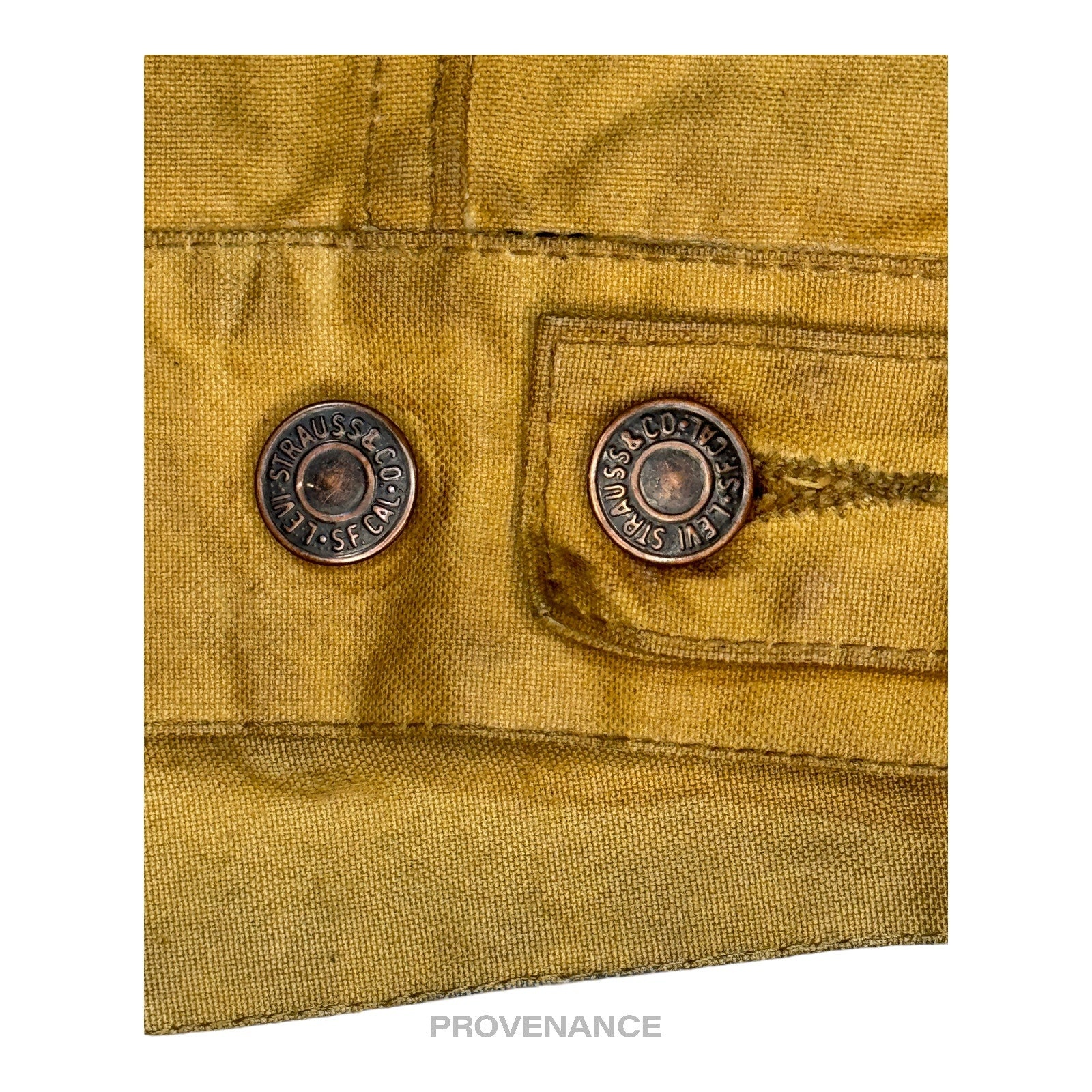 Levis x Filson - Levis x Filson Trucker Jacket - Tan Waxed Tin Cloth S - 8