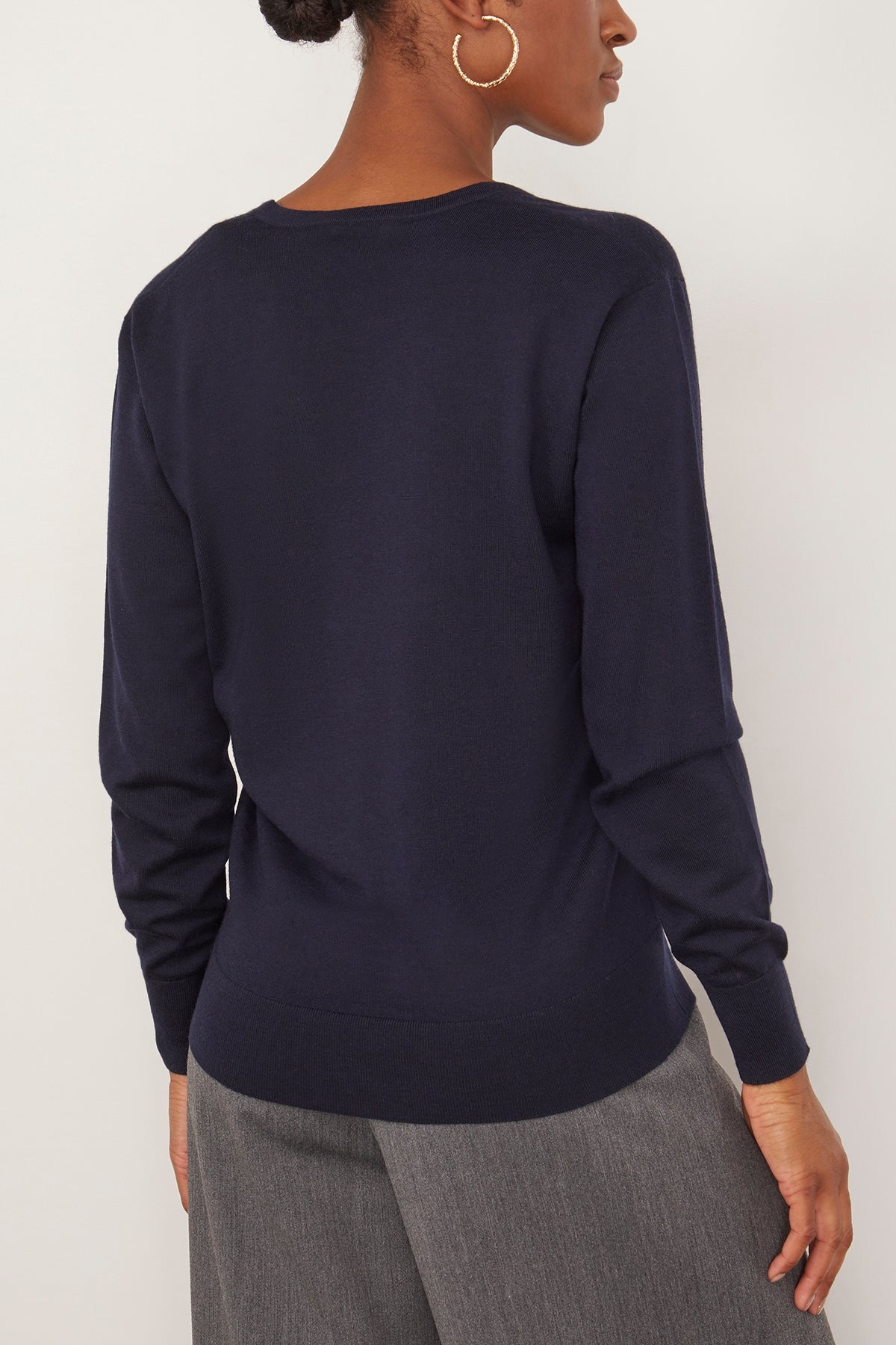 Tuomas Sweater in Navy - 4