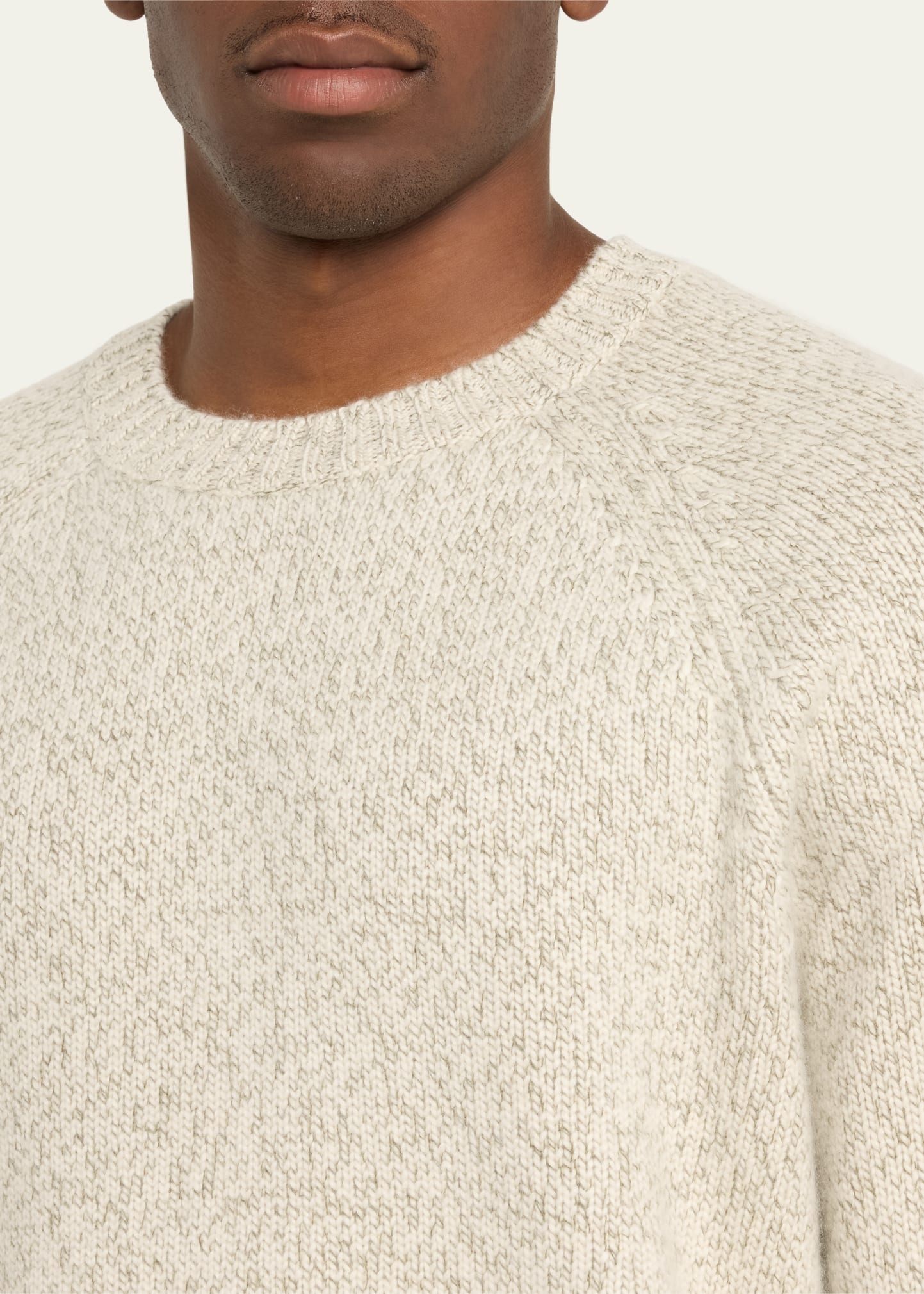 Men's Mouline Cashmere Crewneck Sweater - 5