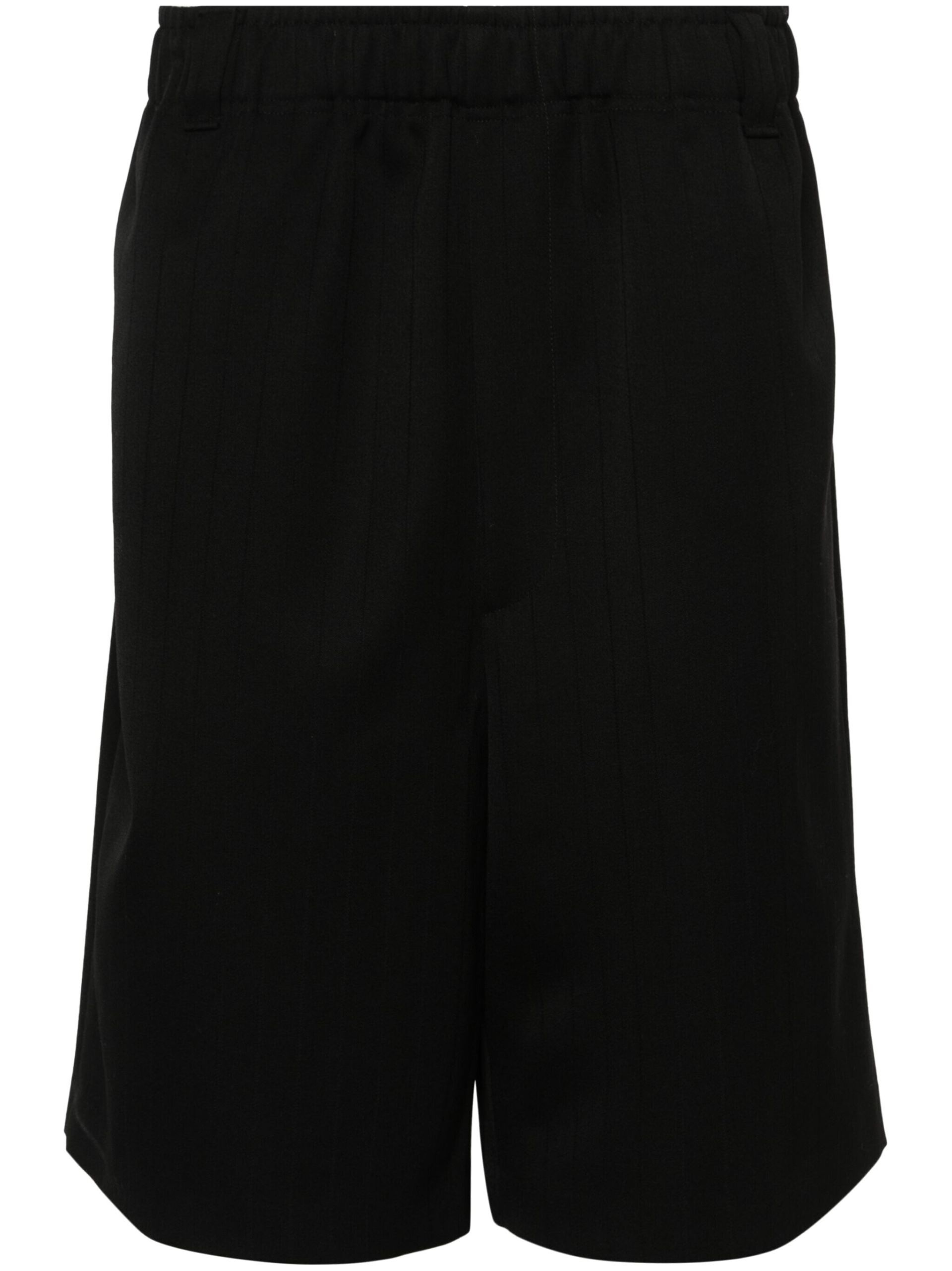 Black Le Bermuda Juego Wool Shorts - 1