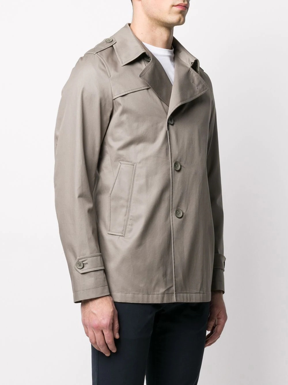 single-breasted trench coat - 3