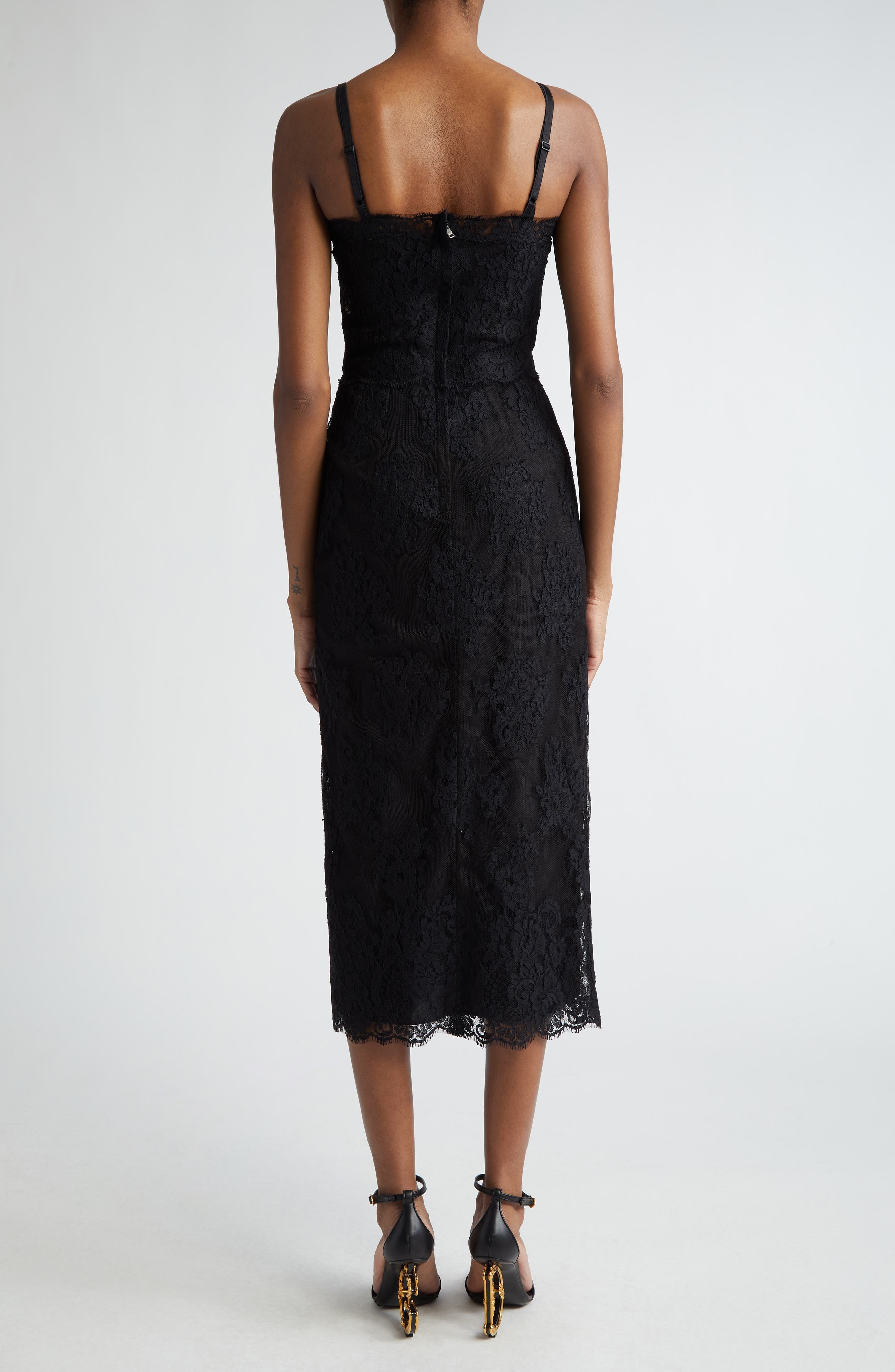 Chantilly Lace Sheath Dress - 2