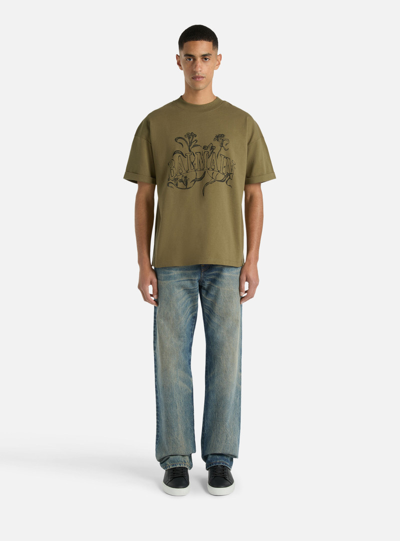 Balmain Printed Balmain Bloom T-shirt outlook