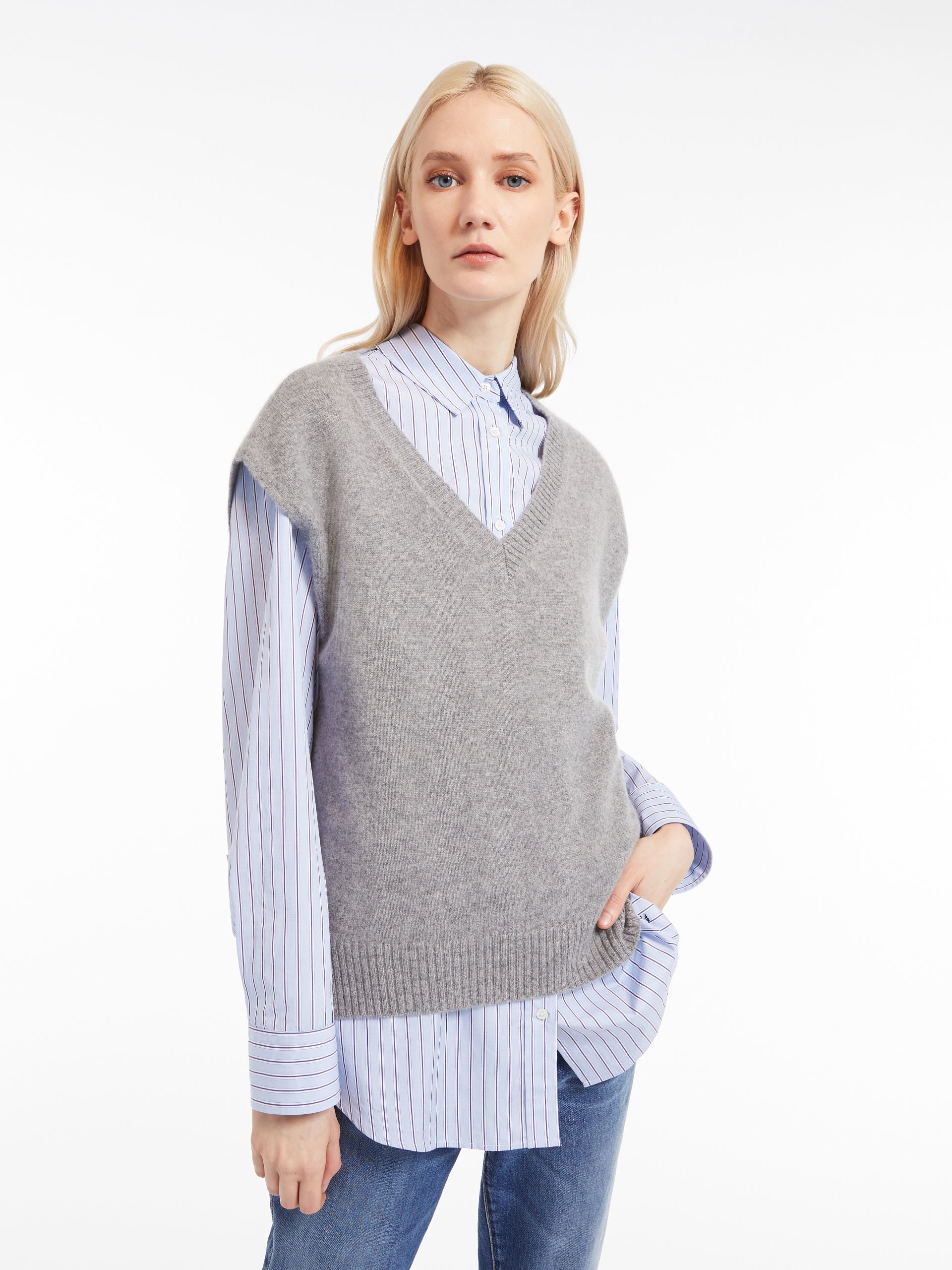 PACCHE Cashmere-knit gilet - 5