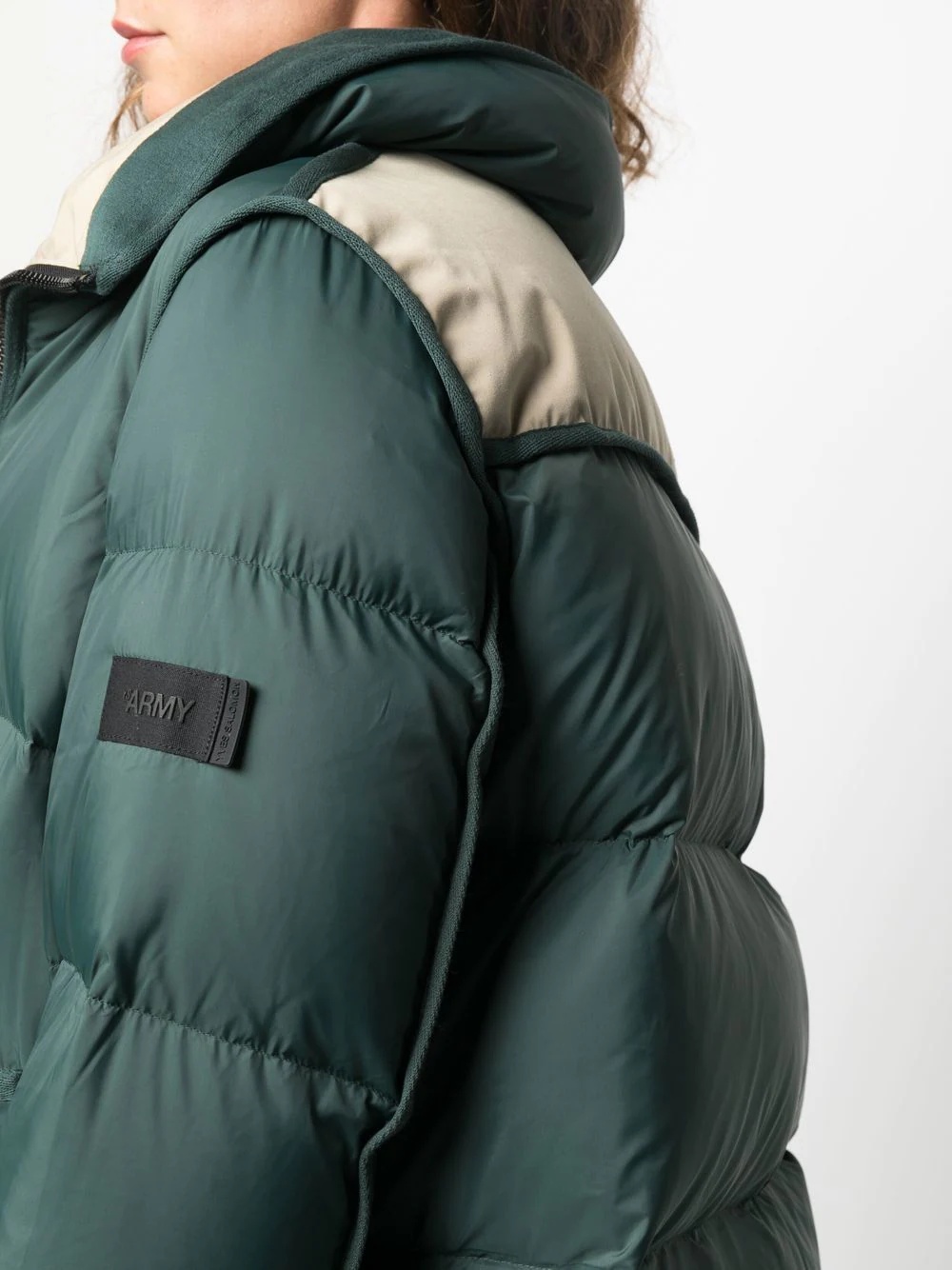 shearling parka coat - 5