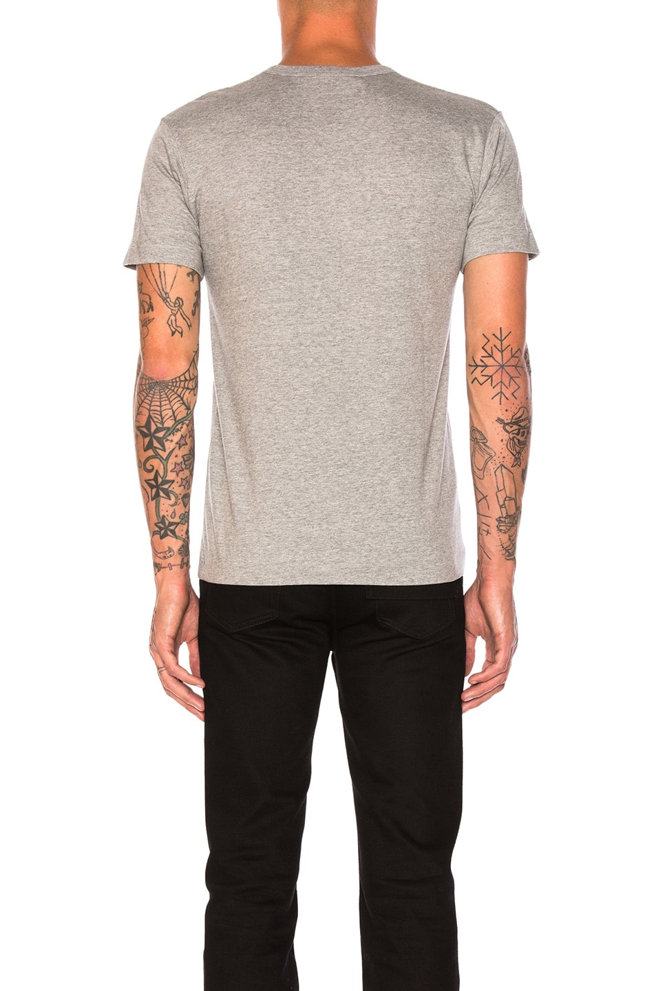 Black Emblem Cotton Tee - 3