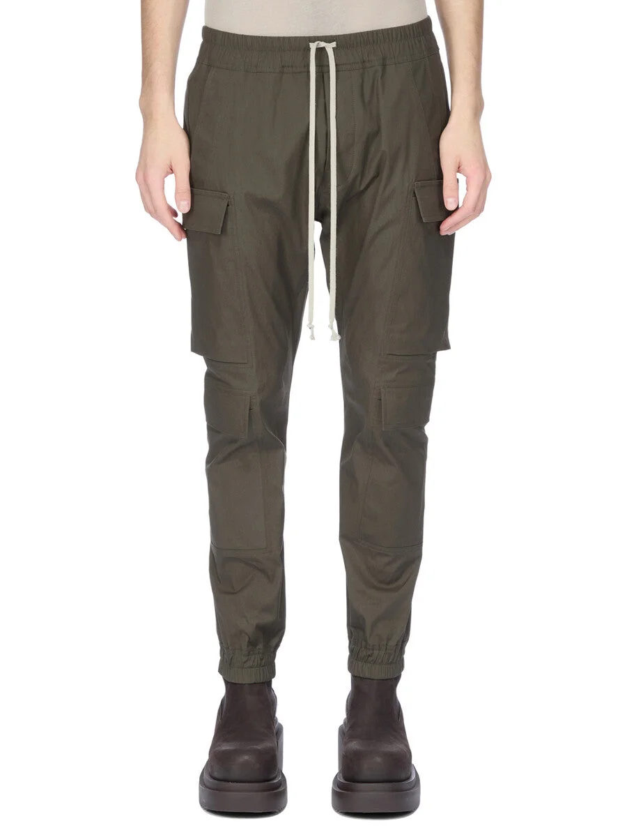 drawstring cargo trousers - 1