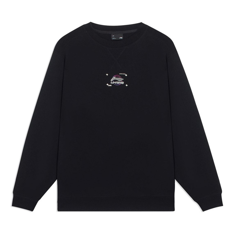 Li-Ning Logo Print Classic Pullover 'Black' AWDT063-2 - 1