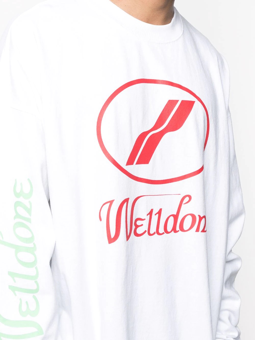 logo print long-sleeved T-shirt - 5