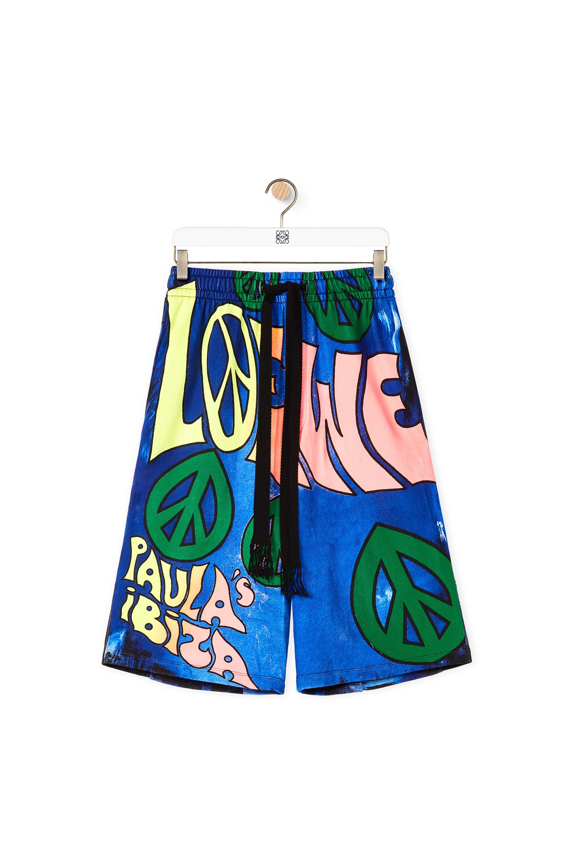 Paula's peace print shorts in cotton - 1