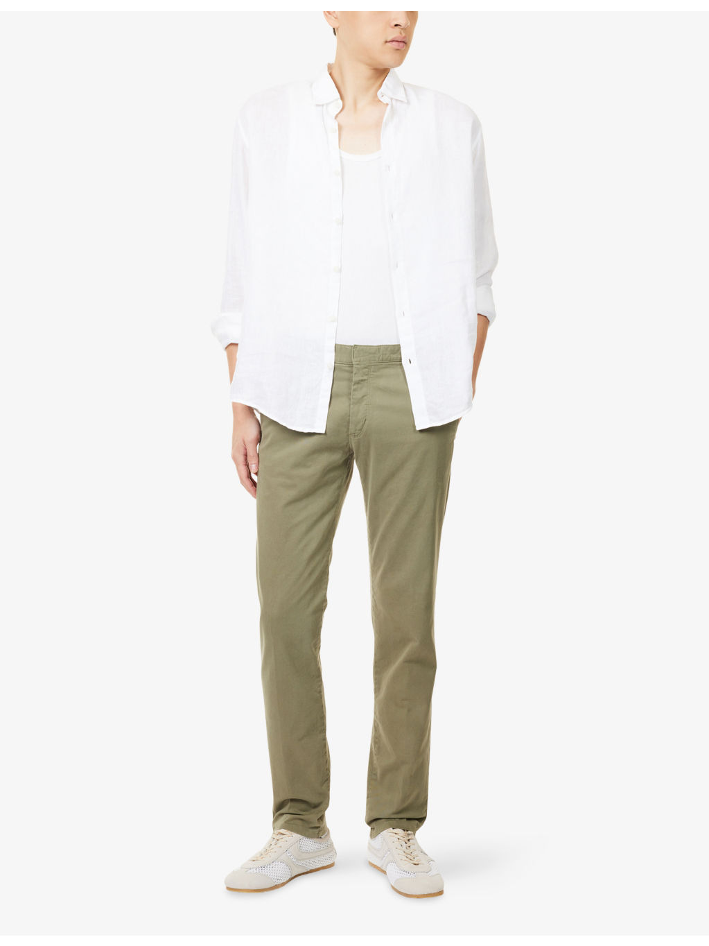 Fallon Tailored-Fit Stretch-Cotton Trousers - 2