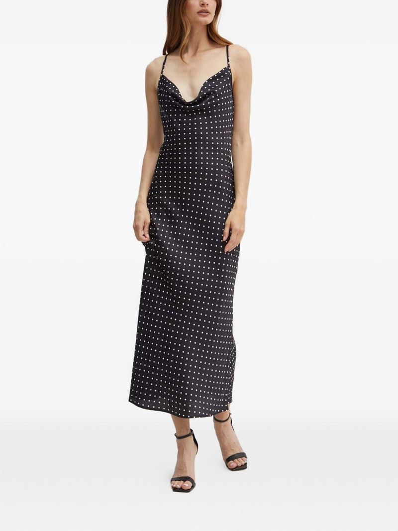 GUESS USA polka-dot sleeveless midi dress outlook