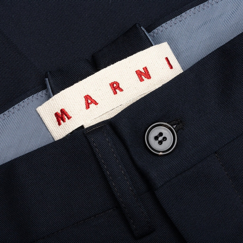 MARNI TROUSERS - BLUE/BLACK 3