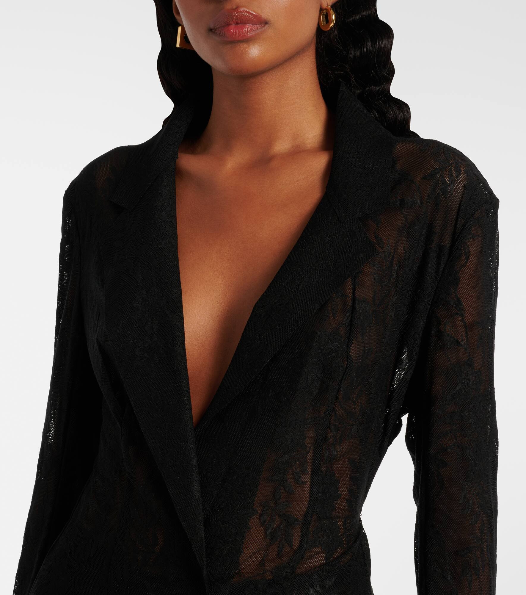 Lace blazer - 4