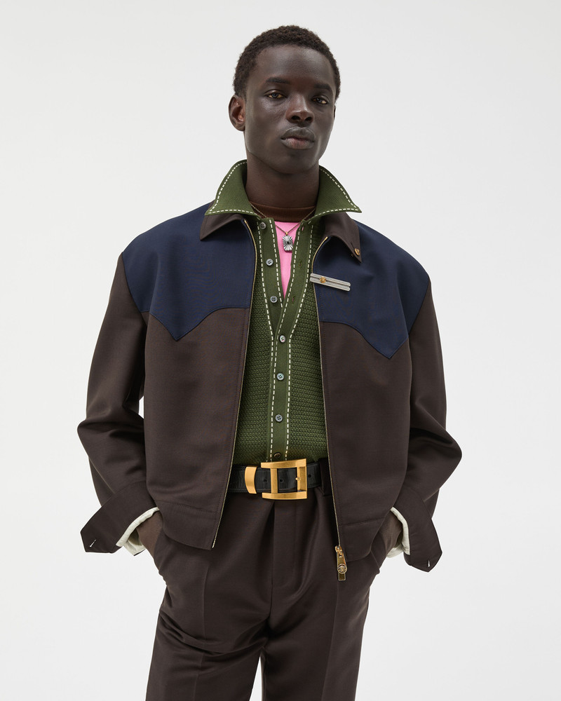 VERSACE Wool-Mohair Zip Blouson outlook