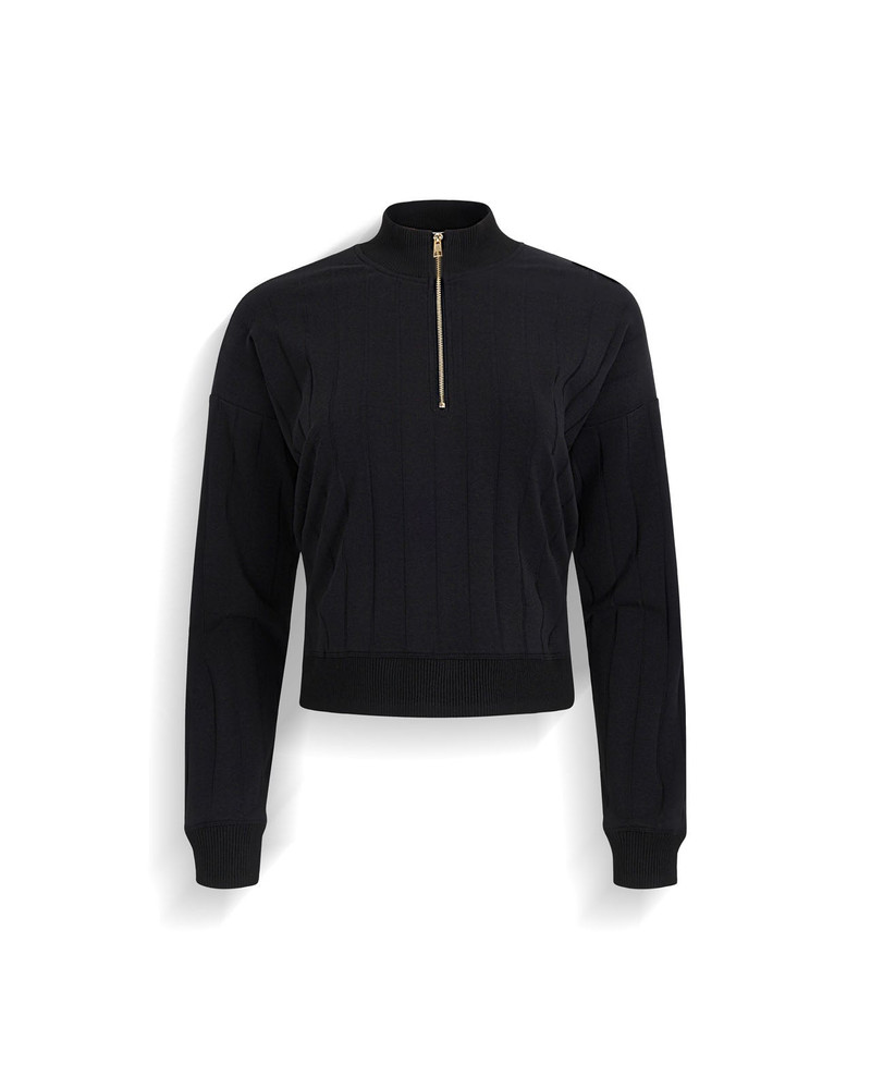 Splendid Splendid x @Cellajaneblog Wide Rib Quarter Zip outlook