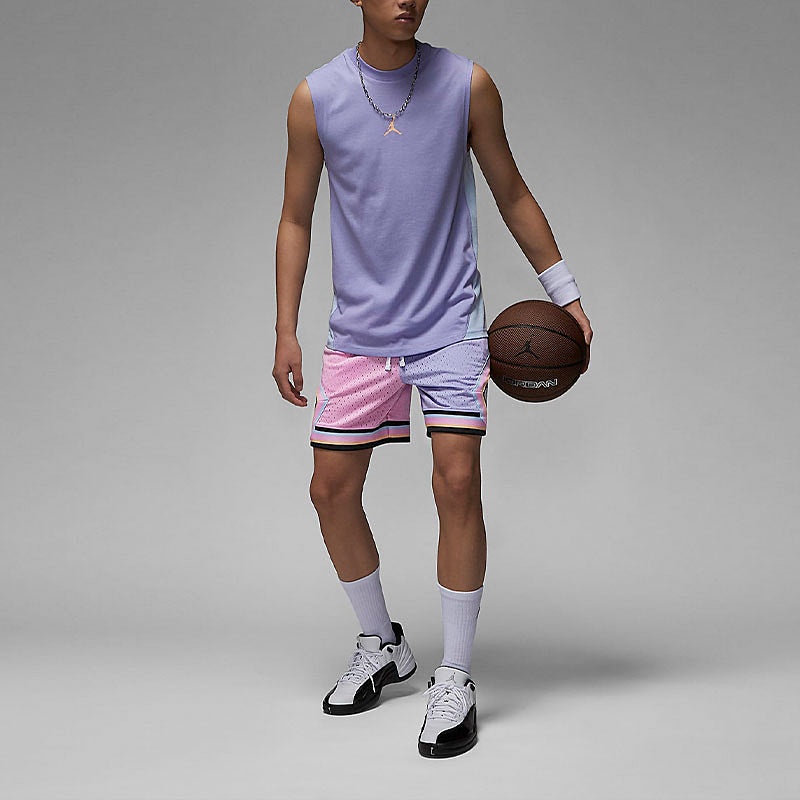 Air Jordan Dongdan Basketball shorts 'Pink Purple Black' FD6551-538 - 5