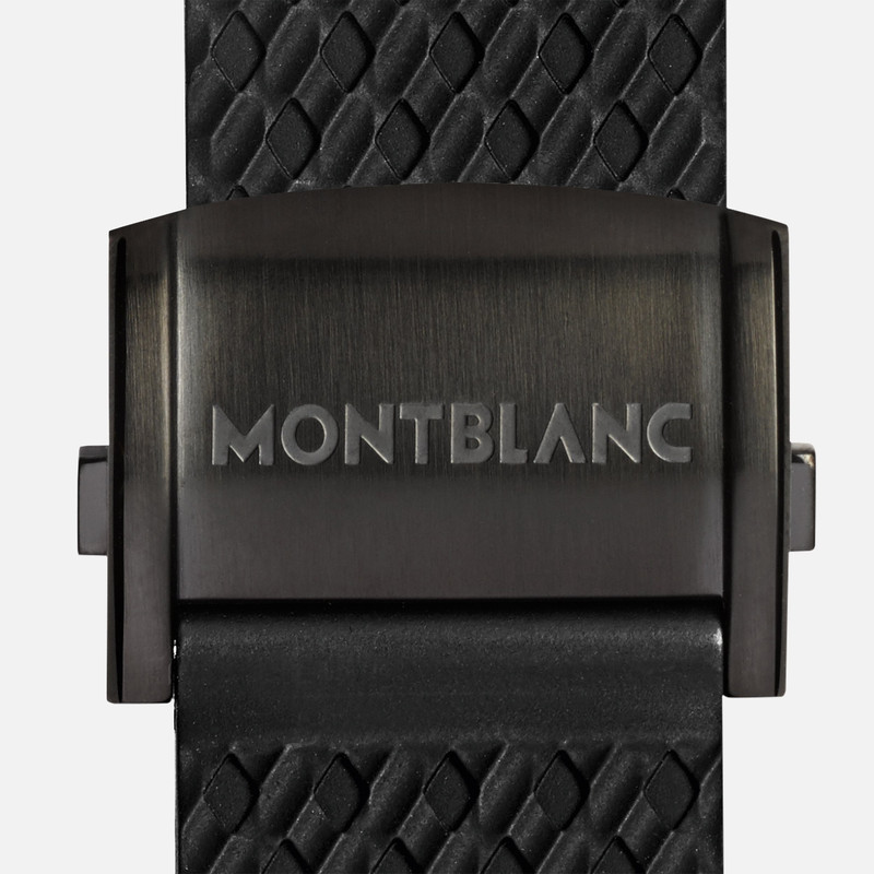 Montblanc Black Rubber Sport Strap outlook