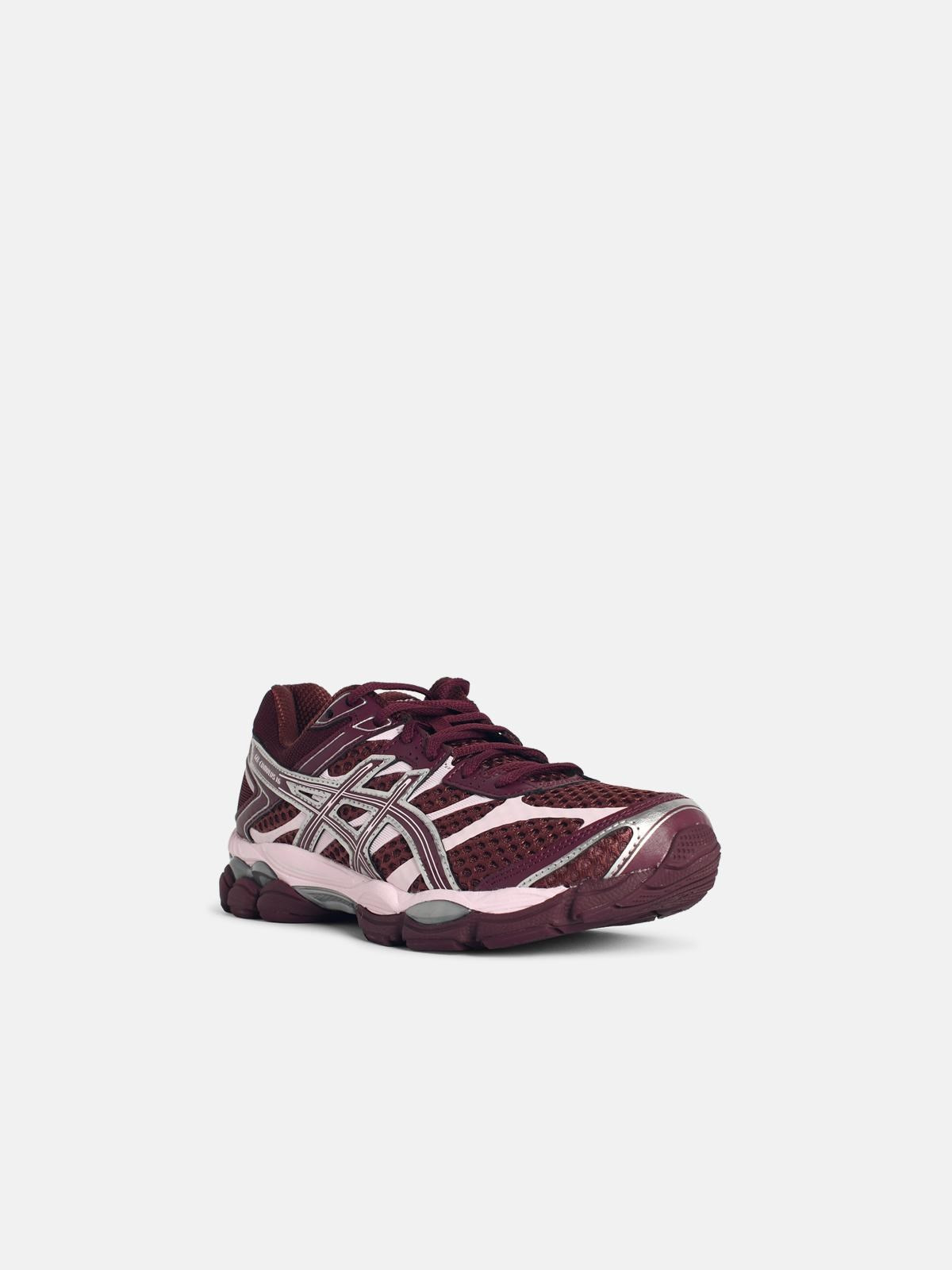 'CUMULUS' BURGUNDY TECH FABRIC SNEAKERS - 2
