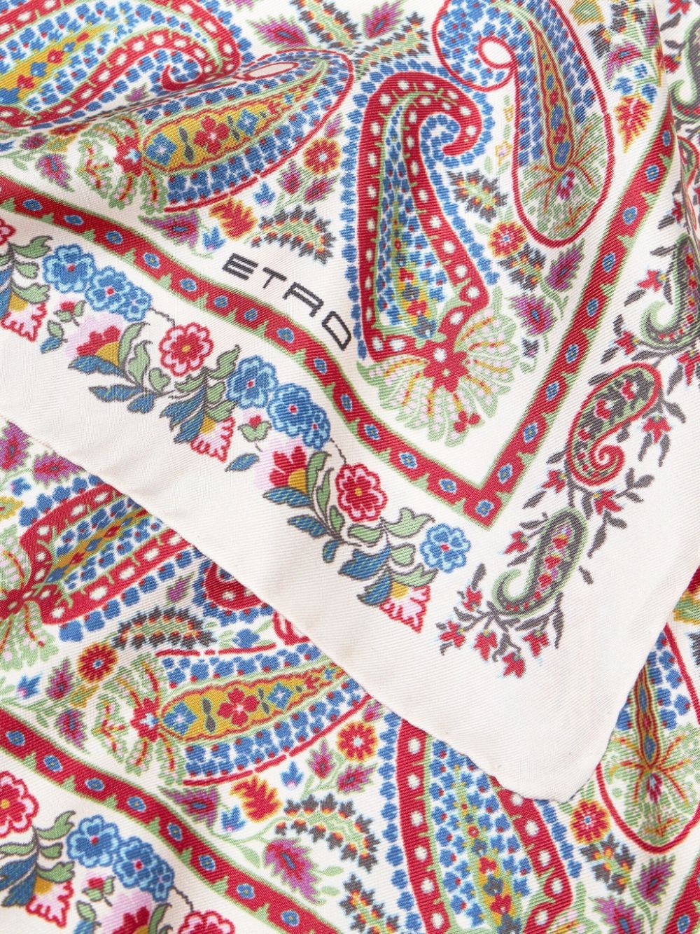 printed silk scarf - 2