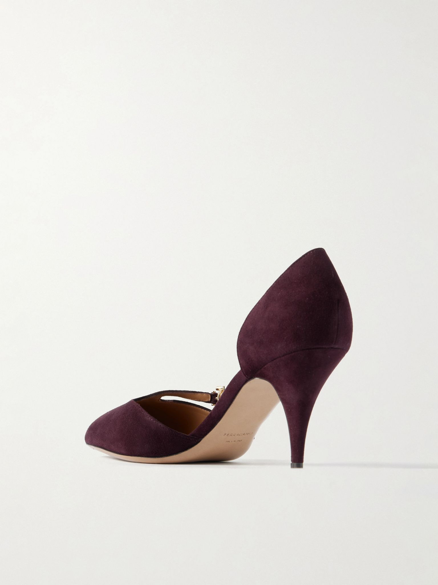 Moreen 70 suede pumps Burgundy - 3