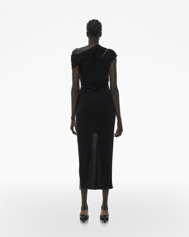 RIBBED ASYMMETRIC MAXI DRESS 4