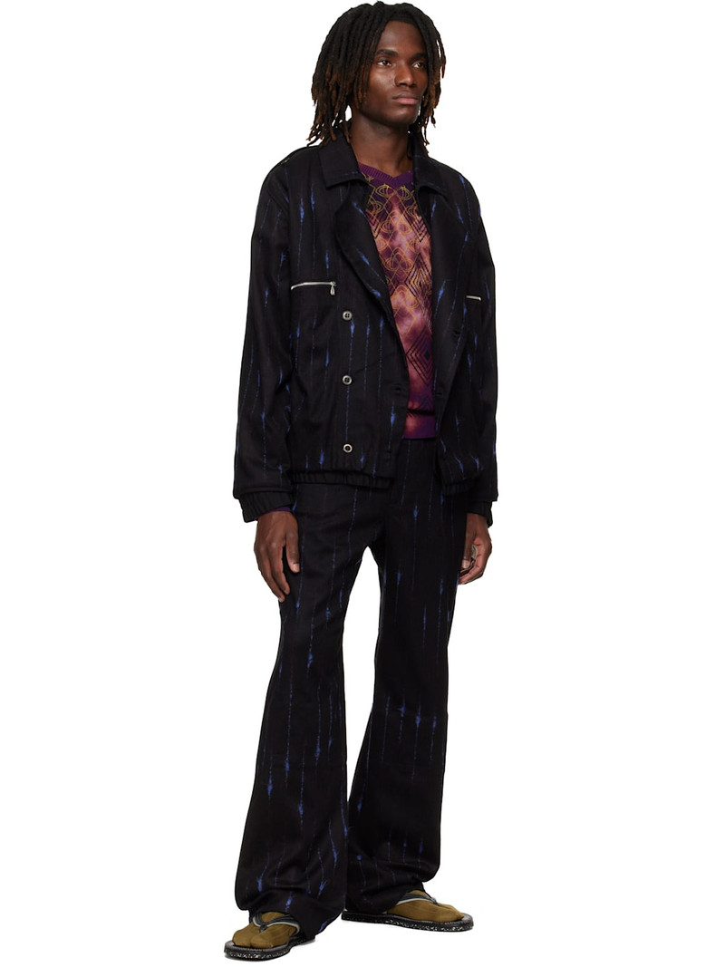Kiko Kostadinov Black & Blue Komlo Trousers outlook