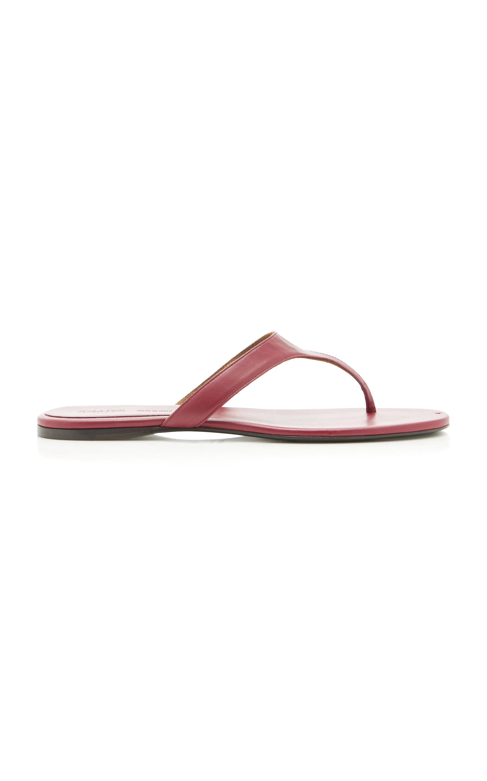 Archer Leather Thong Sandals burgundy - 1