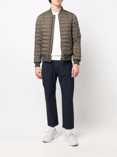 Herno multi-pocket zip-up quilted jacket outlook