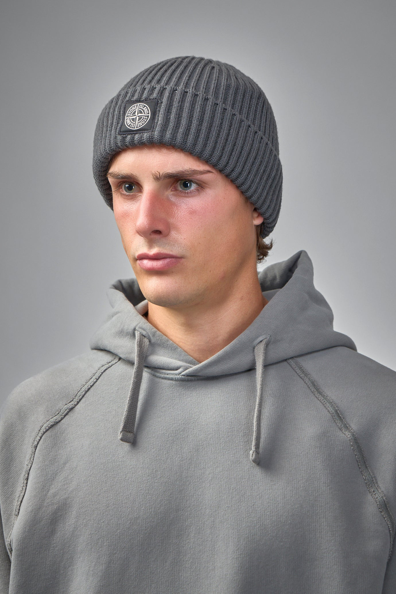 Full Rib RWS Wool Beanie with Compass Logo Patch - 2