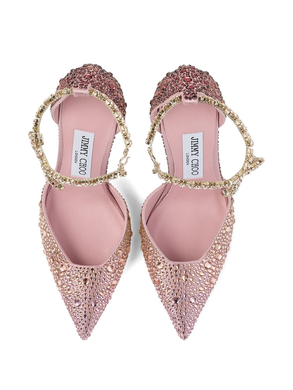 100mm Stevie crystal-embellished pumps - 4
