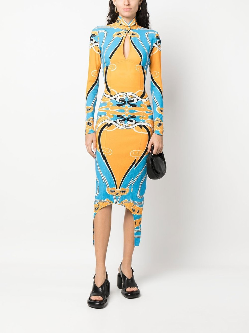 PATOU jacquard open back dress outlook