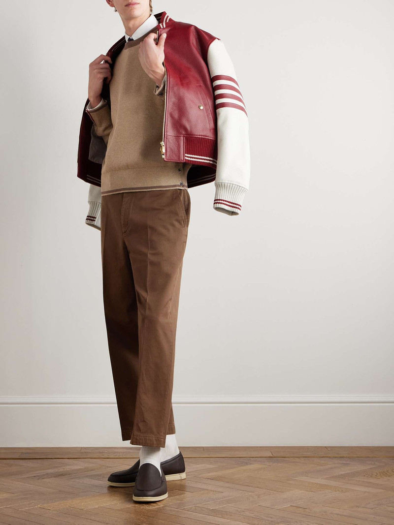Thom Browne Utility Tapered Garment-Dyed Cotton-Twill Trousers outlook