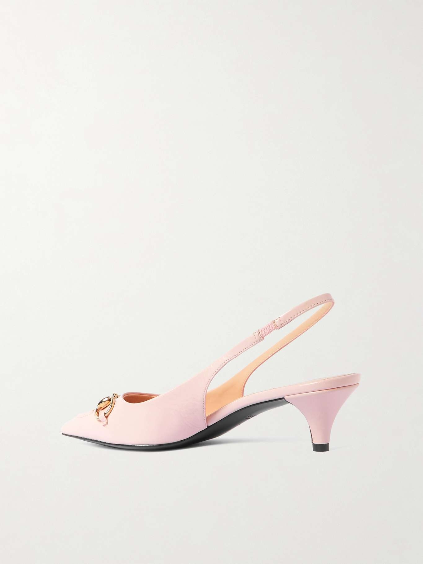 Erin horsebit-detailed leather slingback pumps - 3