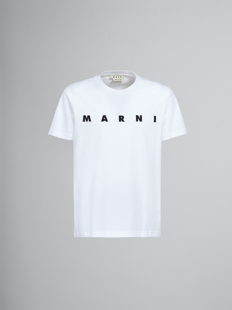 WHITE LOGO PRINT T-SHIRT 1