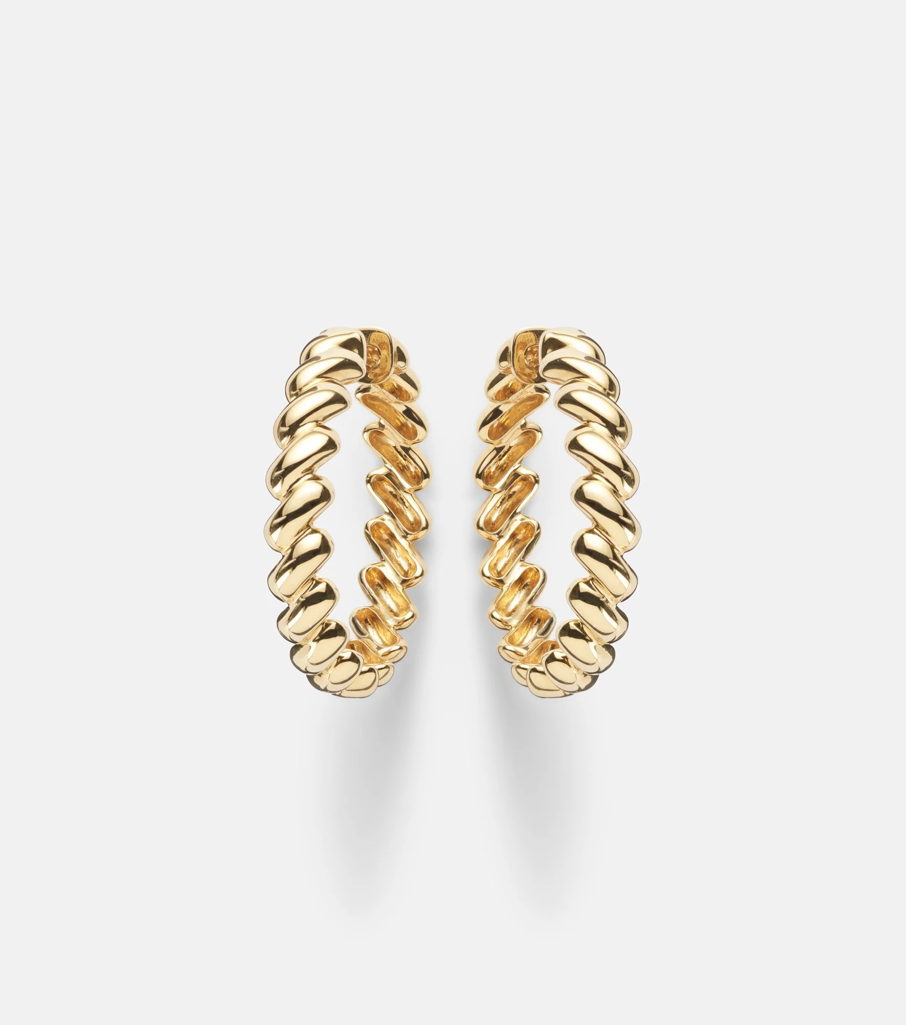 Coil 18kt gold hoop earrings - 1