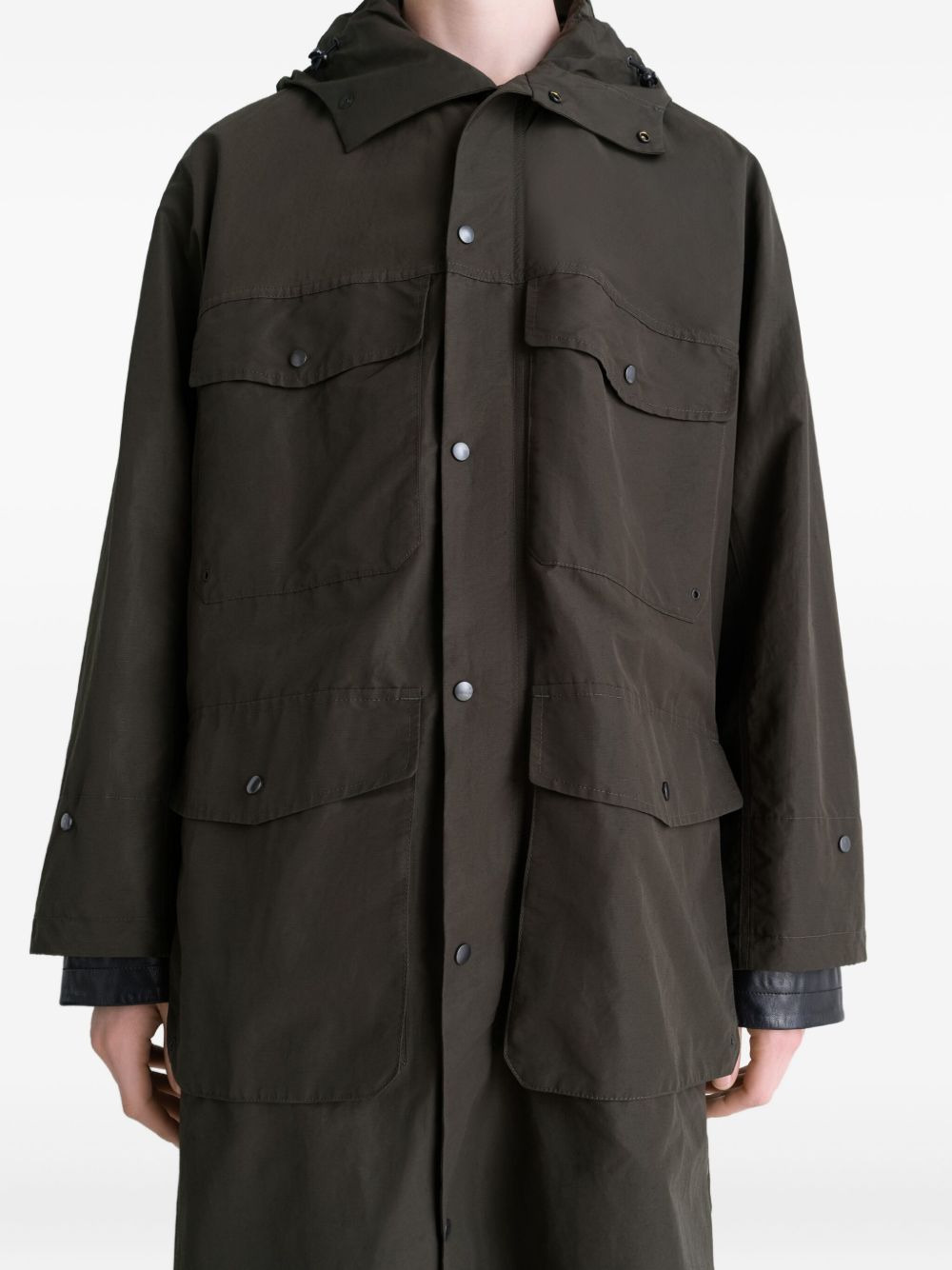 snap-fastening raincoat - 4