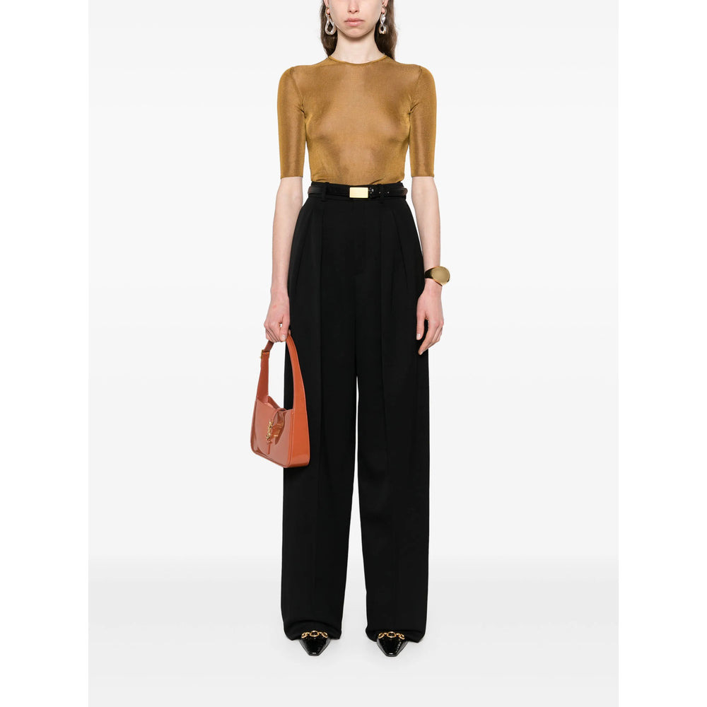 Saint Laurent Black Trousers - Tailored Trousers Women - 5