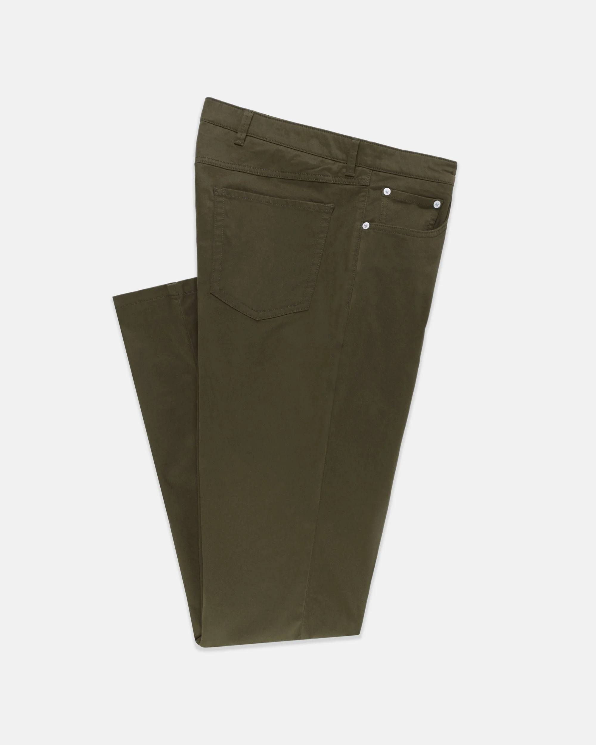 OLIVE 5-POCKET TWILL PANT - 1