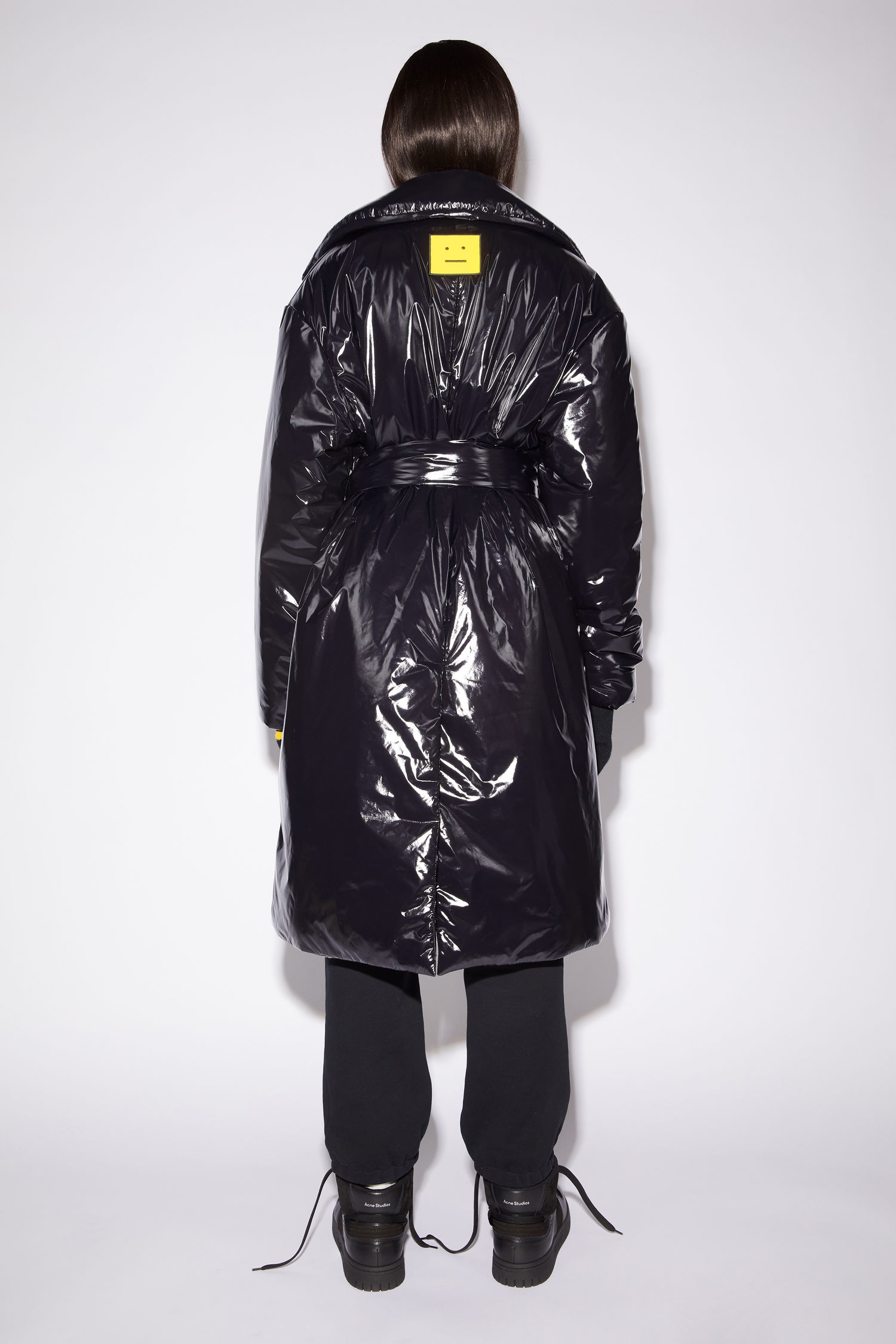 Padded face coat - Black - 3