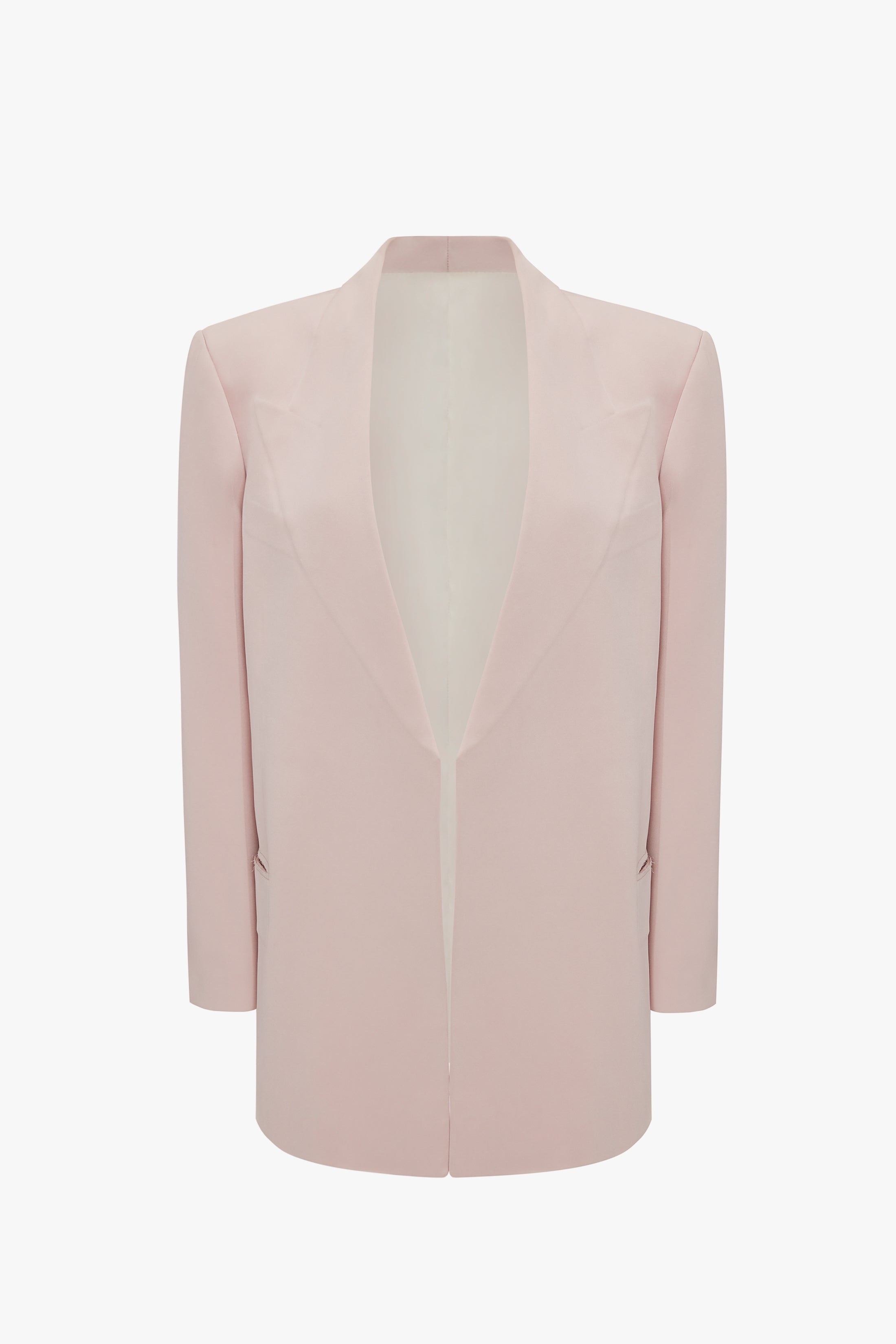 Peak Lapel Jacket In Blush - 1