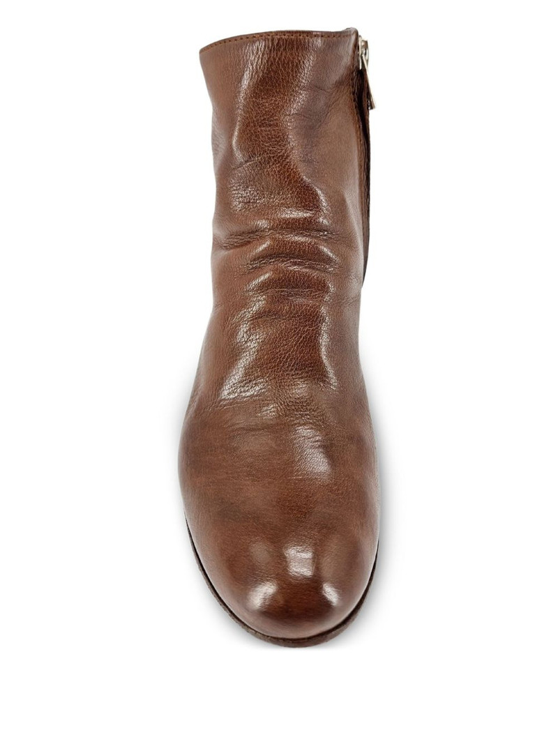 50mm Chabrol side-zip leather ankle boots 4