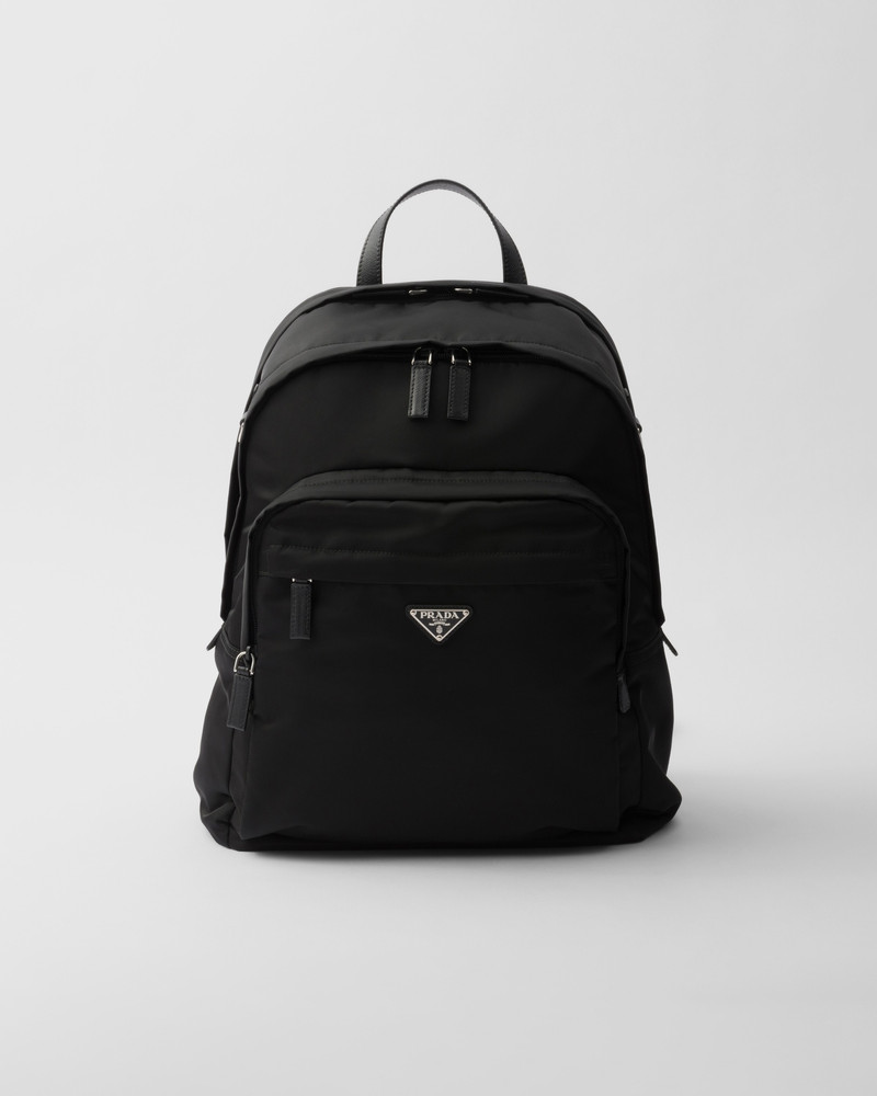 Re-Nylon and Saffiano leather backpack 1